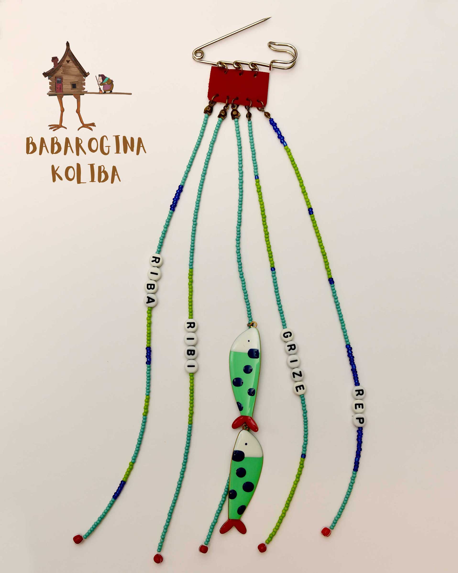 Kravata od perlica - Riba ribi grize rep - Slika 2