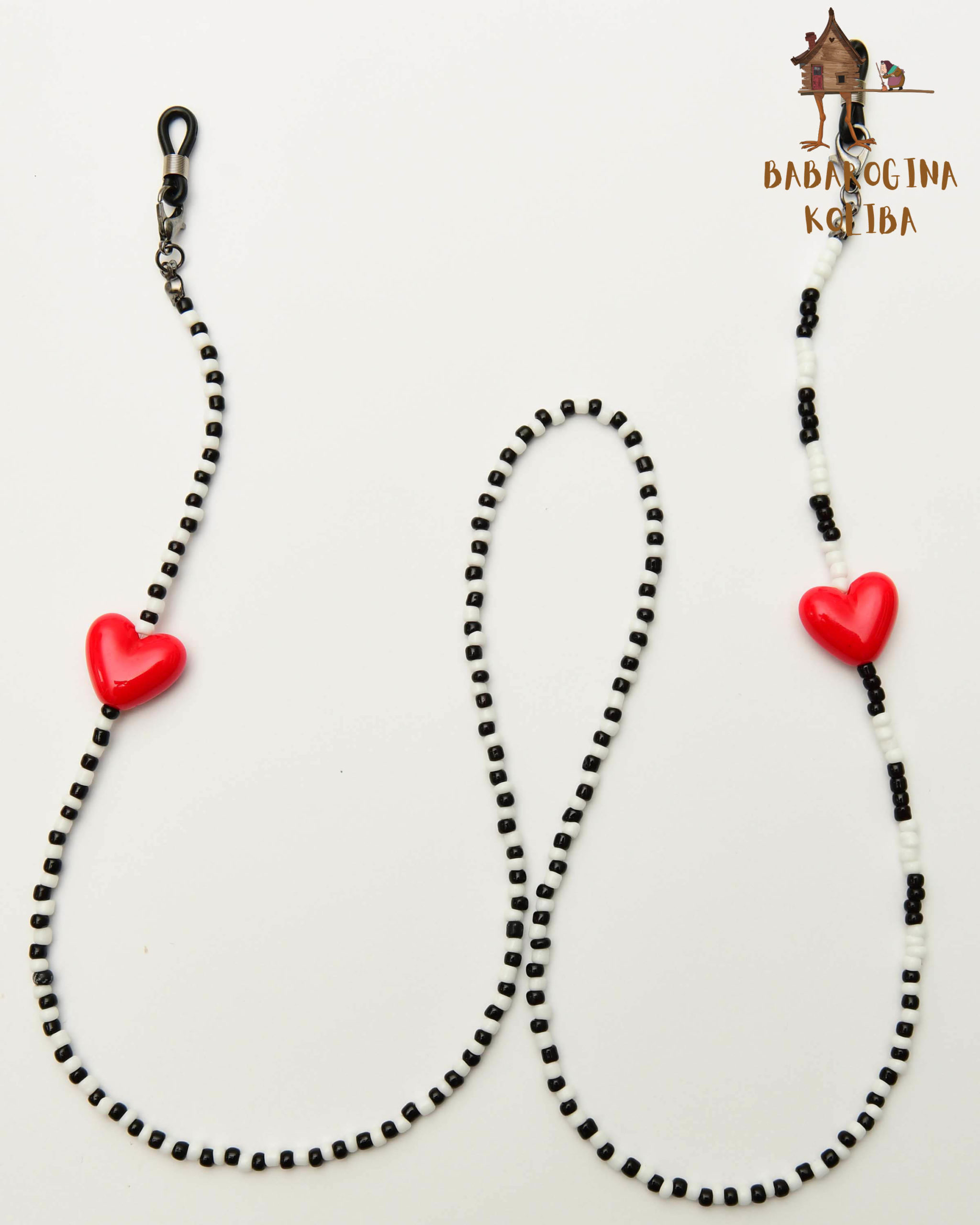 Lančić za naočare - Crno bela klasika - Slika 3