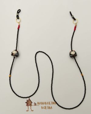 Lančić za naočare - Crna japanska maca