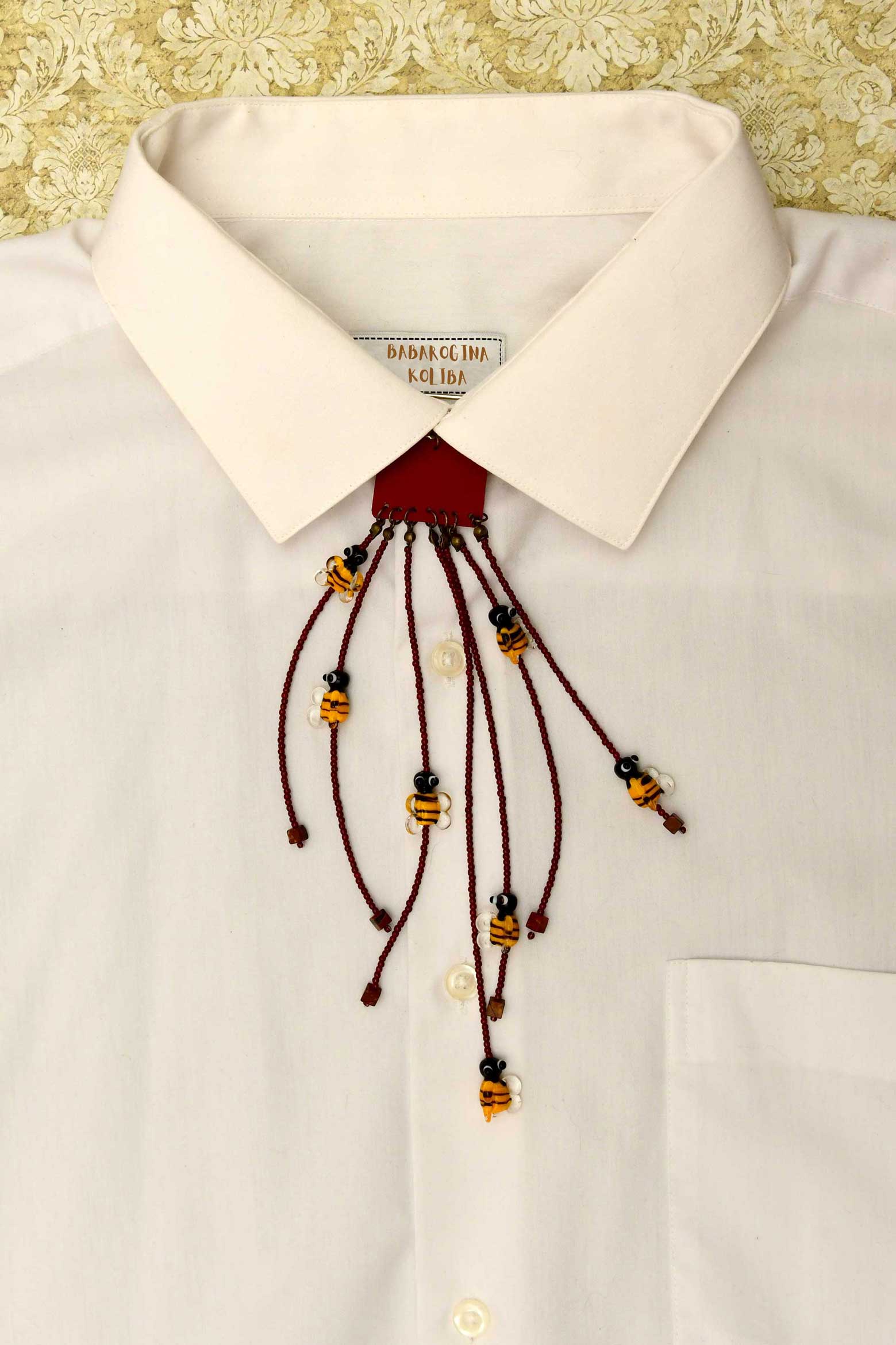 Kravata od perlica - Pčelice