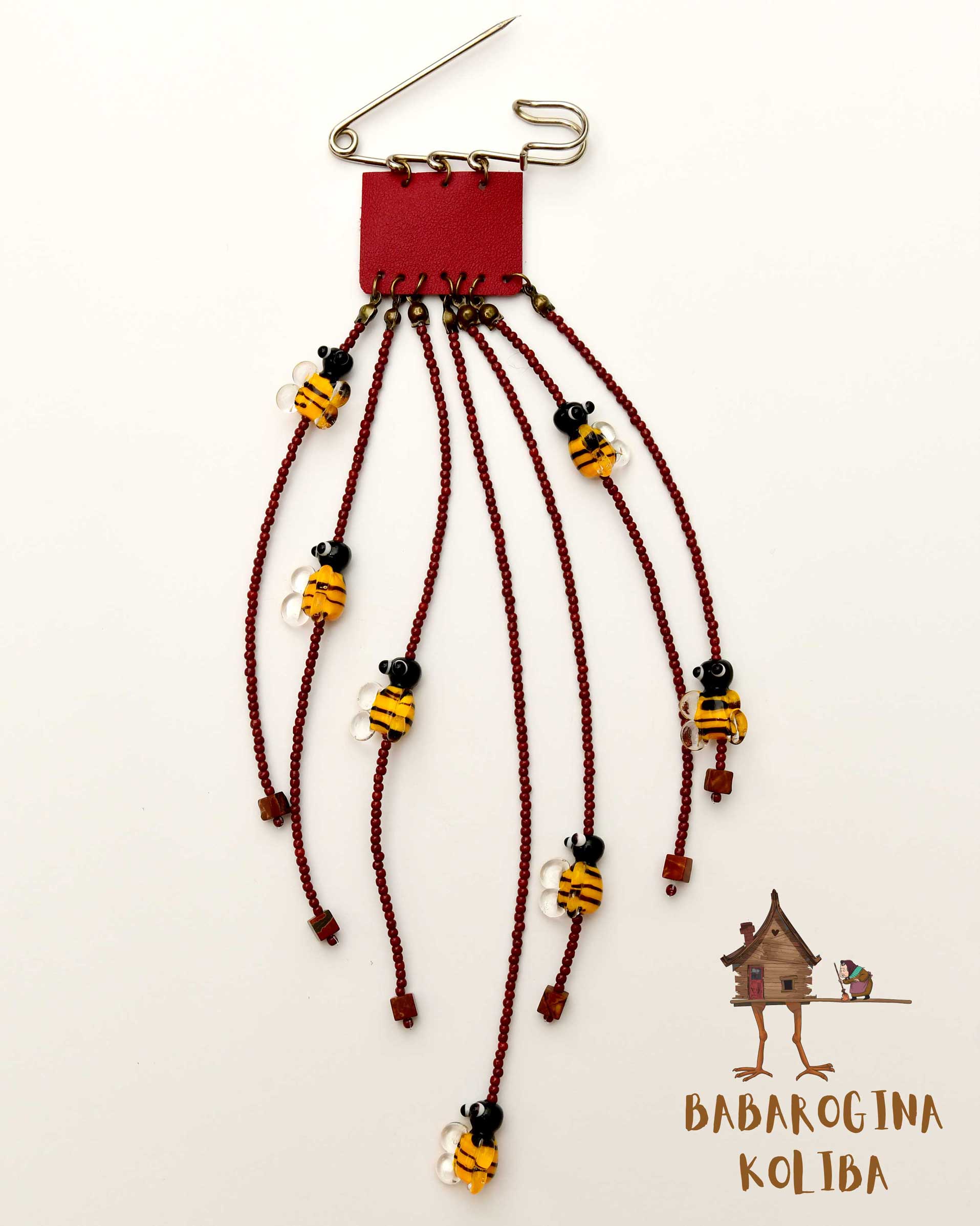 Kravata od perlica - Pčelice - Slika 2