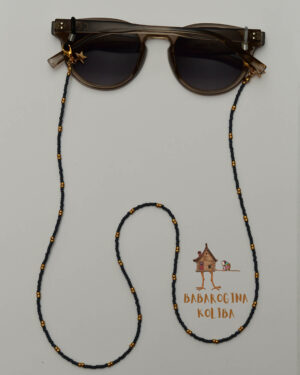 Lančić za naočare - Sivo i zlatno