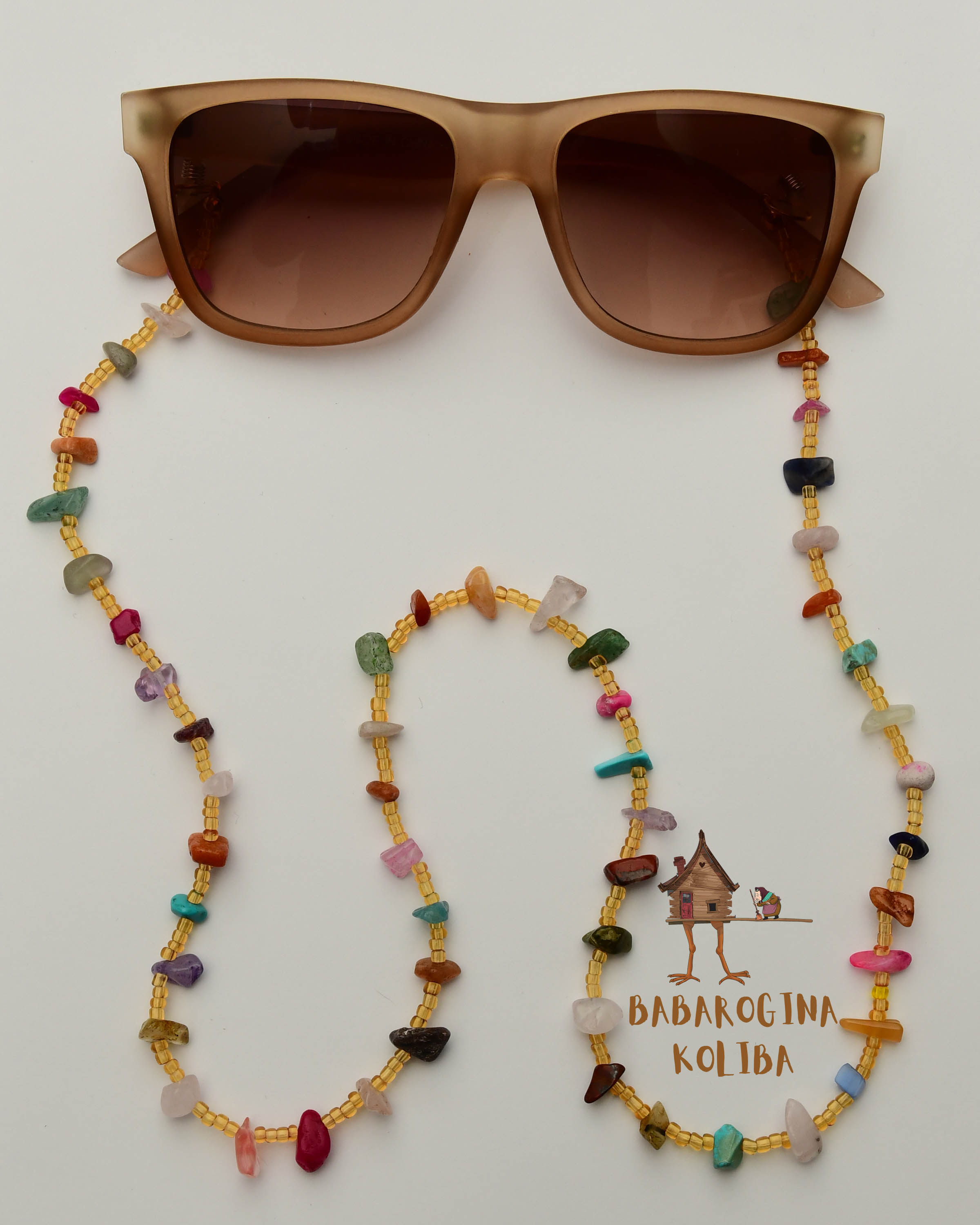 Lančić za naočare - Kamenčići